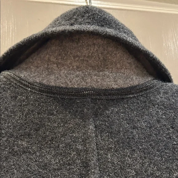 Giesswein Dark Gray Boiled Wool long coat. Euro 40 - Picture 9 of 10